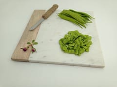 Al Maun | Zeke | Hand Carved Chopping Board | Cheese Platter | Made With Marble & Wood