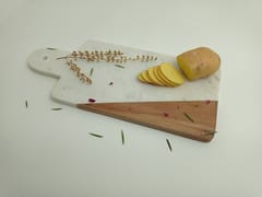 Al Maun | Bane | Hand Carved Chopping Board | Cheese Platter | Made With Marble & Wood