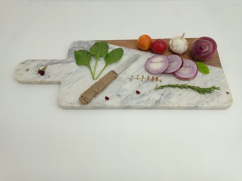 Al Maun | Maren | Hand Carved Chopping Board | Cheese Platter | Made With Marble & Wood