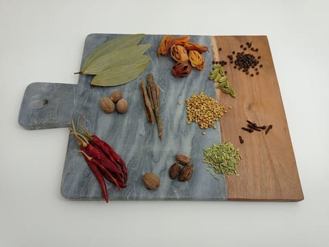 Al Maun | Barthel | Hand Carved Chopping Board | Cheese Platter | Made With Marble & Wood