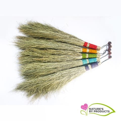 Craftlipi-SET OF 5 : Natural Date-Palm Brooms (Khajur Jhadu) : Eco-friendly / Biodegradable