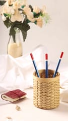 Bamboo Handmade Pen/Pencil Stand set of 4 (assorted colours)