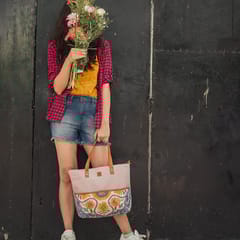 Woca Designs - Lilly Pastel Pink Tote Bag