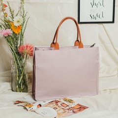 Woca-Tulip Pastel Pink Book Tote Bag