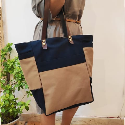Woca Designs -Midway Blue Handbag
