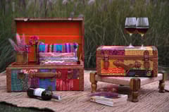 Smitam lifestyle - Vintage Trunk with Kantha Work