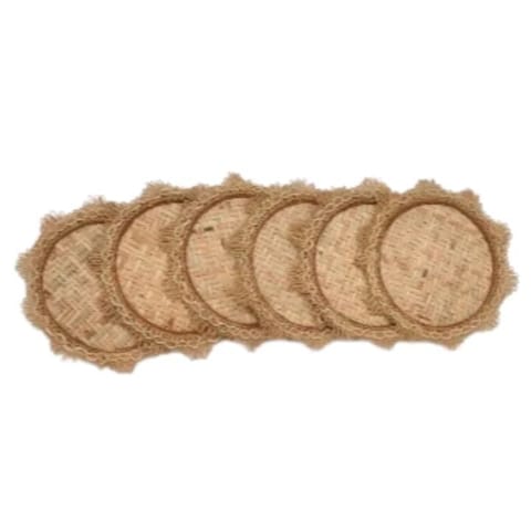 Smitam lifestyle - Wicker Coaster (set of 6 )