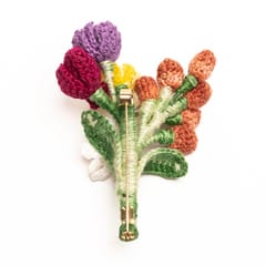 Nandnistudio - Bunch of flowers brooch - made to order, dispatch time 2-3 weeks