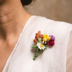 Nandnistudio - Bunch of flowers brooch - made to order, dispatch time 2-3 weeks