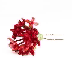 Nandnistudio Red flowers juda pin - made to order, dispatch time 2-3 weeks