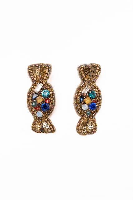 Nandnistudio - Beaded Toffee Earrings
