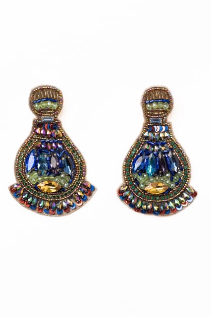 Nandnistudio - Beaded Parachute Earrings
