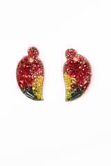 Nandnistudio - Beaded Mango Earrings