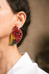 Nandnistudio - Beaded Mango Earrings