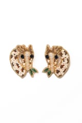 Nandnistudio - Beaded Giraffe Earrings
