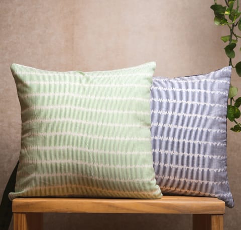 Nandnistudio - Ikat Stripes Cushion Covers