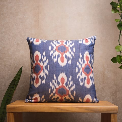 Nandnistudio - Ikat Grey Cushion Cover