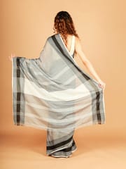 RESHAWeaves - White Bengal Cotton Saree
