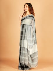 RESHAWeaves - White Bengal Cotton Saree