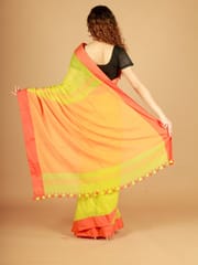 RESHAWeaves - Green Bengal Cotton Saree