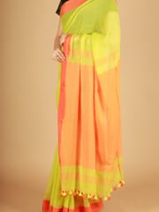 RESHAWeaves - Green Bengal Cotton Saree