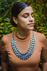 Samoolam Handmade Mausam Necklace ~ Indigo