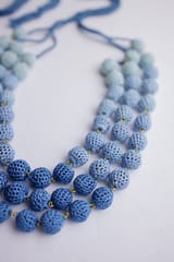 Samoolam Handmade Mausam Necklace ~ Indigo