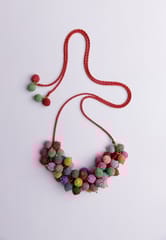 Samoolam Handmade Guldasta Necklace ~ Multi colour