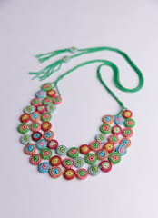 Samoolam Handmade Mela Layered Necklace ~ Multi colour