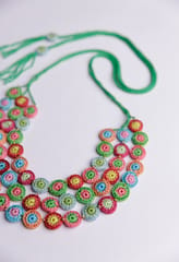 Samoolam Handmade Mela Layered Necklace ~ Multi colour