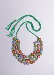 Samoolam Handmade Mela Layered Necklace ~ Multi colour