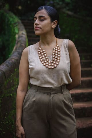Samoolam Handmade Mausam Necklace ~ Earth