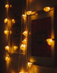 Samoolam Handmade Home Decor LED String Lights ~ Orange Frock