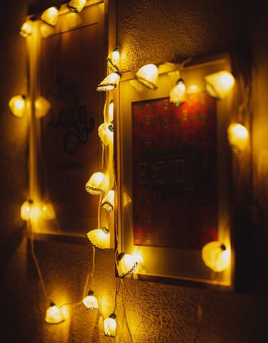 Samoolam Handmade Home Decor LED String Lights ~ Blue Frock