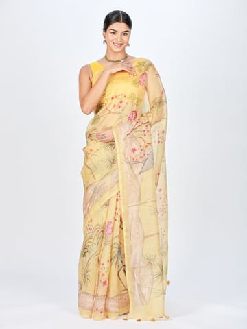 RESHAWeaves - Embroidered Organza Silk Saree