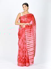 RESHAWeaves - Chanderi Silk Shibori Saree