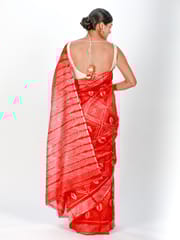 RESHAWeaves - Chanderi Silk Shibori Saree