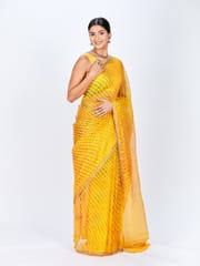 RESHAWeaves - Leheriya Kota Silk Saree