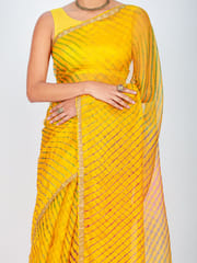 RESHAWeaves - Leheriya Kota Silk Saree