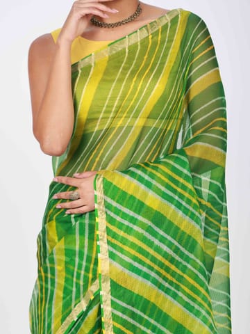RESHAWeaves - Leheriya Kota Silk Saree