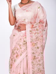 RESHAWeaves - Embroidered Organza Silk Saree