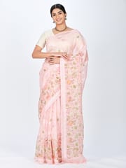 RESHAWeaves - Embroidered Organza Silk Saree