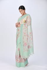 RESHAWeaves - Embroidered Organza Silk Saree