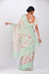 RESHAWeaves - Embroidered Organza Silk Saree