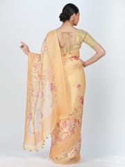 RESHAWeaves - Embroidered Organza Silk Saree