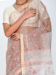 RESHAWeaves - Kota Cotton HandBlock Printed Saree