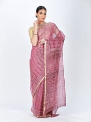 RESHAWeaves - Kota Cotton HandBlock Printed Saree