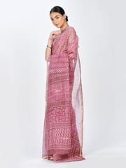 RESHAWeaves - Kota Cotton HandBlock Printed Saree