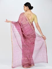 RESHAWeaves - Kota Cotton HandBlock Printed Saree