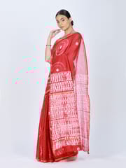 RESHAWeaves - Chanderi Silk Tie and Dye Saree